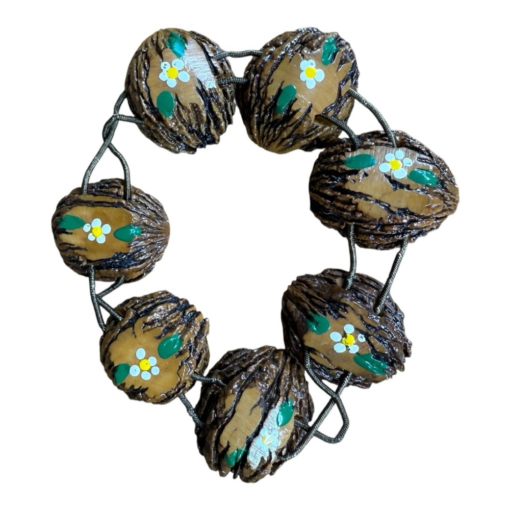 Walnut‎ Floral Bracelet